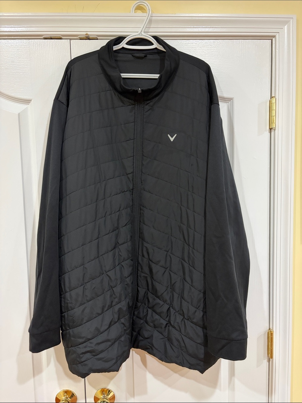 Callaway Black Quilted Full-Zip Men's Puffer Jacket